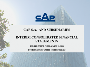 Consolidated Financial Statements Under IFRS, March 31, 2014