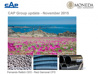 Presentación CAP Noviembre 2015, Moneda Asset Management
