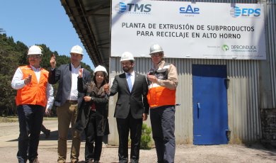 CAP Acero inauguró la primera planta de reciclaje de residuos siderúrgicos de Latinoamérica