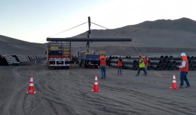 CAP Minería inicia segunda fase de recambio de concentraducto de Mina Cerro Negro Norte