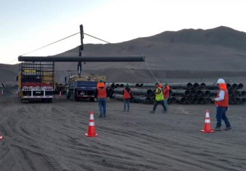 CAP Minería inicia segunda fase de recambio de concentraducto de Mina Cerro Negro Norte