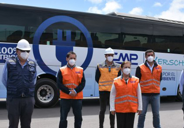 CMP implementa los primeros buses eléctricos para sus operaciones en el valle del Huasco