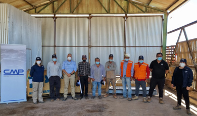 CMP entrega materiales de construcción a la Asociación de Pirquineros de Inca de Oro